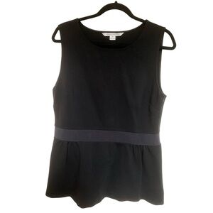 DIANE VON FURSTENBERG DVF Ladies Black Sleeveless Tailored Peplum Top 12